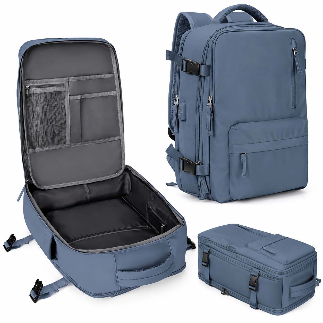 Travel Backpack Carry On Laptop Organizer Shoe Pocket